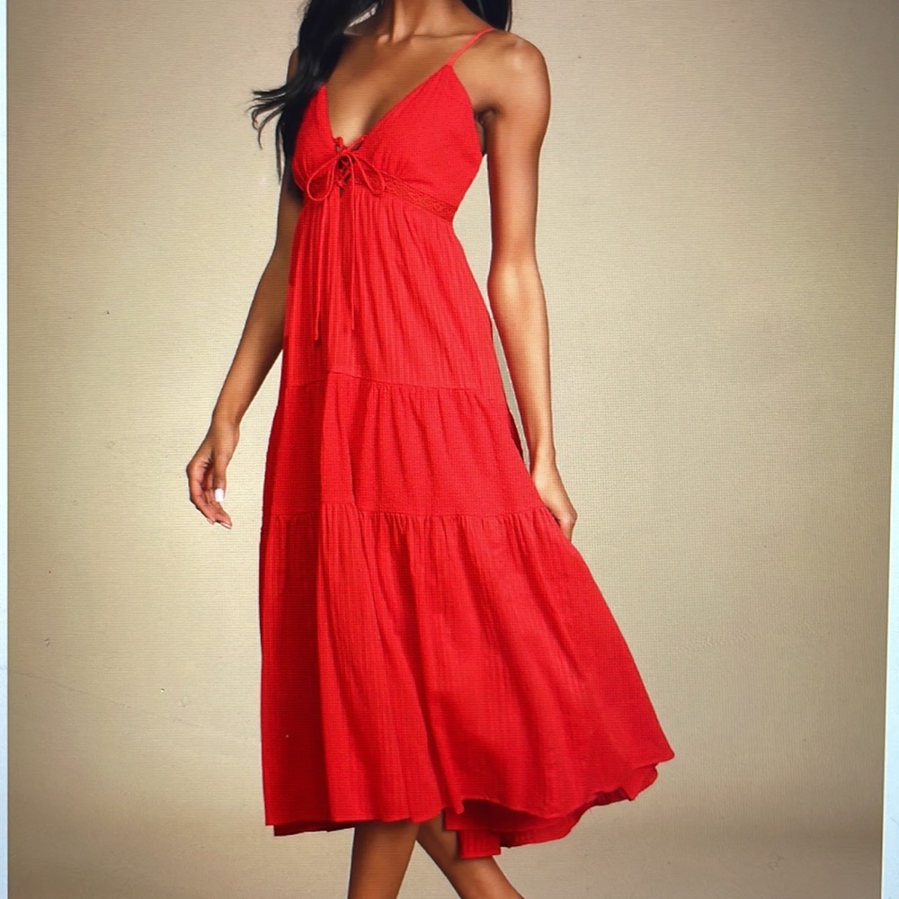 Brand new red sundress